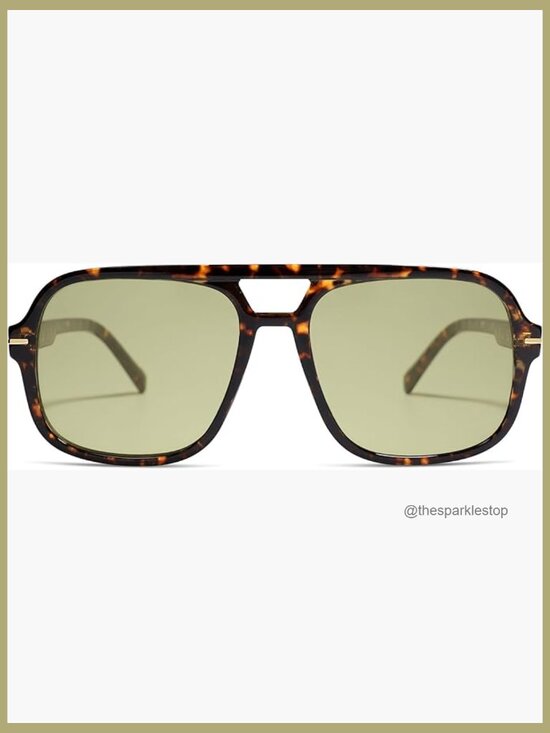 Retro Aviator Sunglasses Square Oversized 70s Classic UV Protection Unisex